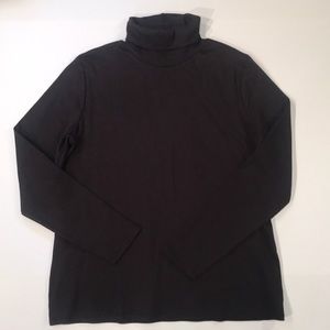 Croft & Barrow Black Turtleneck NWOT Size Large